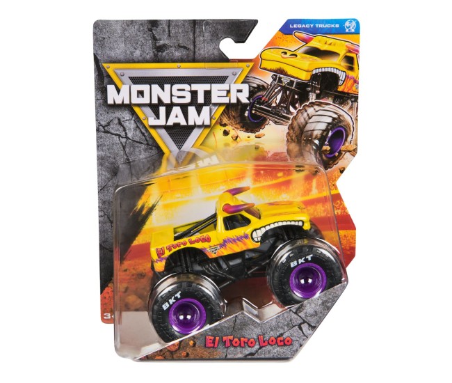 Monster jam legacy trucks masinuta metalicael toro loco scara 1 la 64 Monster jam legacy trucks masinuta metalicael toro loco scara 1 la 64