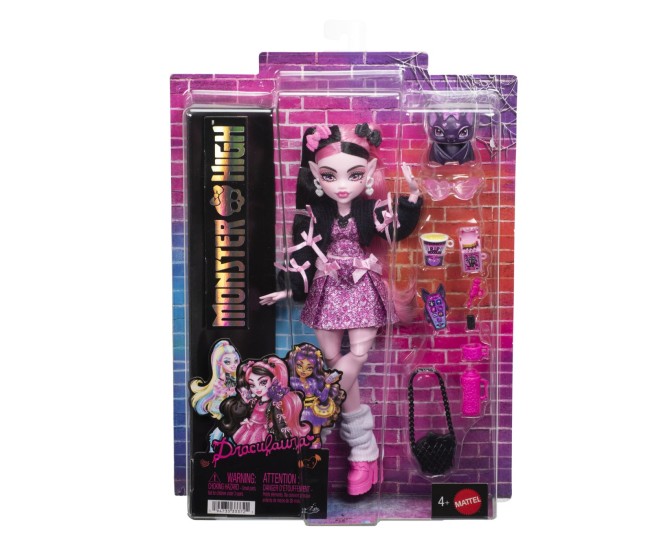 Monster high papusa draculaura cu accesorii