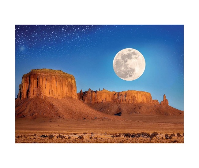 Puzzle trefl 1000 colectia sua luna in desert poster inclus Puzzle trefl 1000 colectia sua luna in desert poster inclus