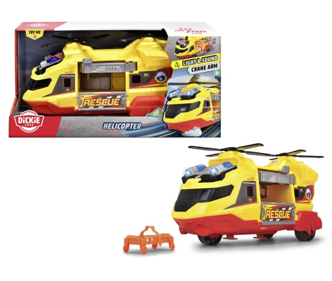 Dickie elicopter de salvare cu sunete si lumini 30cm Dickie elicopter de salvare cu sunete si lumini 30cm