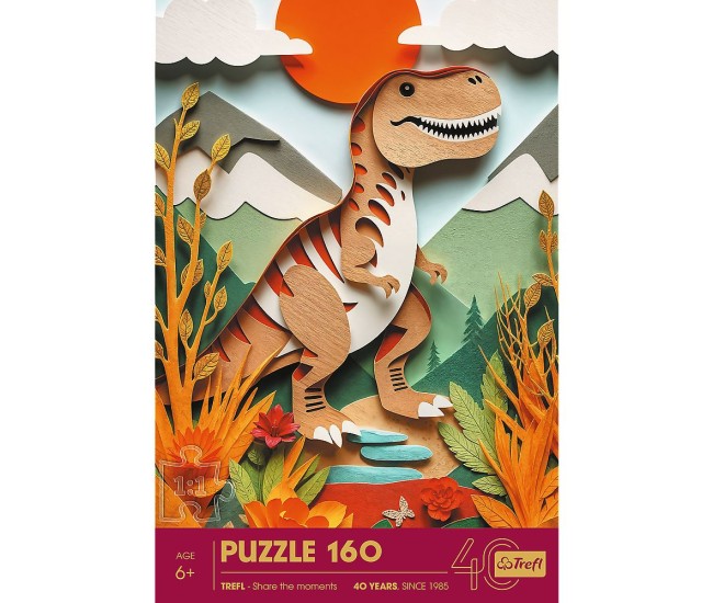 Puzzle trefl 160 paper art 3d dinozaur Puzzle trefl 160 paper art 3d dinozaur