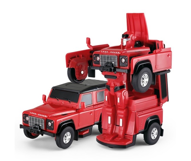 Masinuta metalica convertibila land rover defender rosu cu scara 1 la 32 Masinuta metalica convertibila land rover defender rosu cu scara 1 la 32