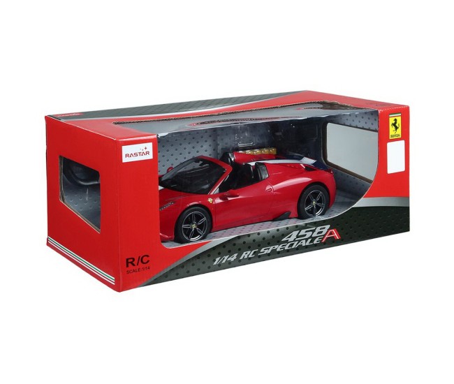 Masina cu telecomanda ferrari 458 rosie scara 1 la 14 Masina cu telecomanda ferrari 458 rosie scara 1 la 14