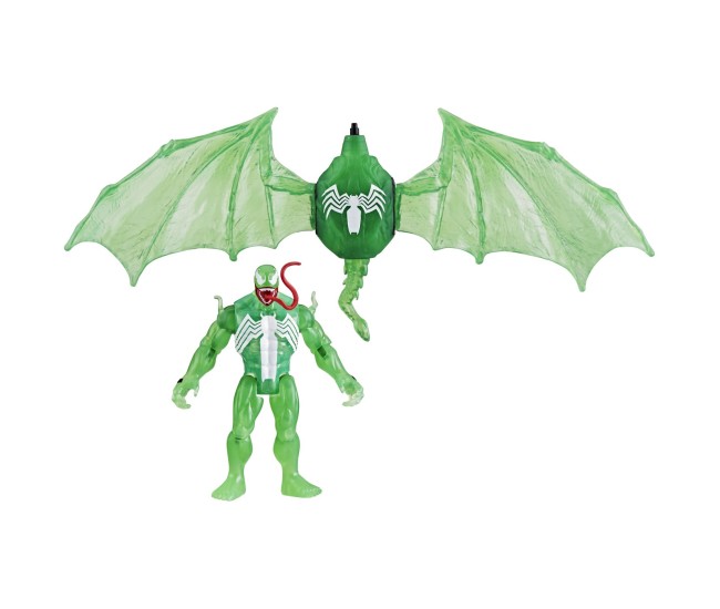 Hasbspiderman set vehicul si figurina green symbiote 10cm Hasbspiderman set vehicul si figurina green symbiote 10cm
