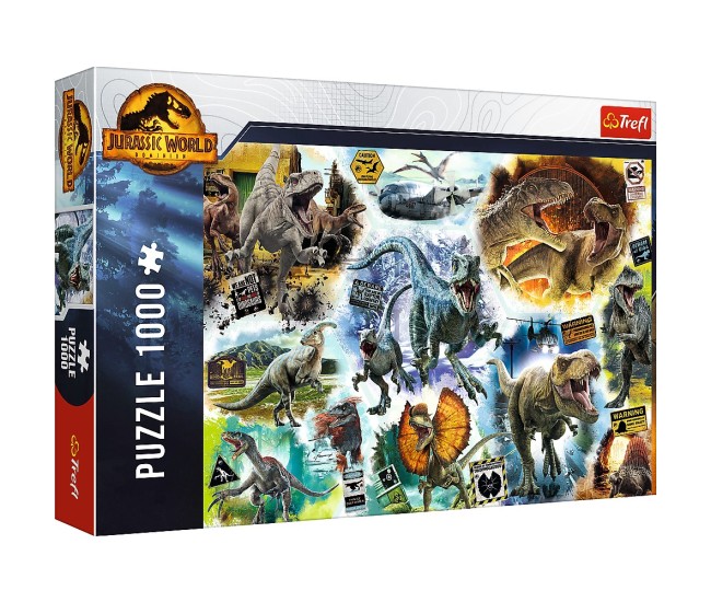 Puzzle trefl 1000 jurassic world pe urmele dinozaurilor Puzzle trefl 1000 jurassic world pe urmele dinozaurilor