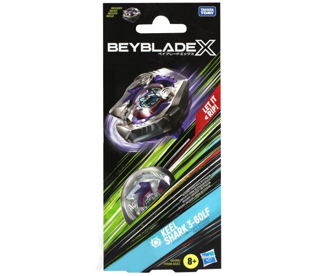 Beyblade x let it rip spirala keel shark 3-60lf Beyblade x let it rip spirala keel shark 3-60lf