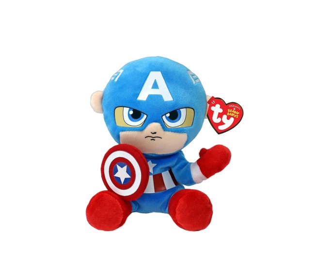 Plus ty 15cm beanie babies soft marvel captain america Plus ty 15cm beanie babies soft marvel captain america