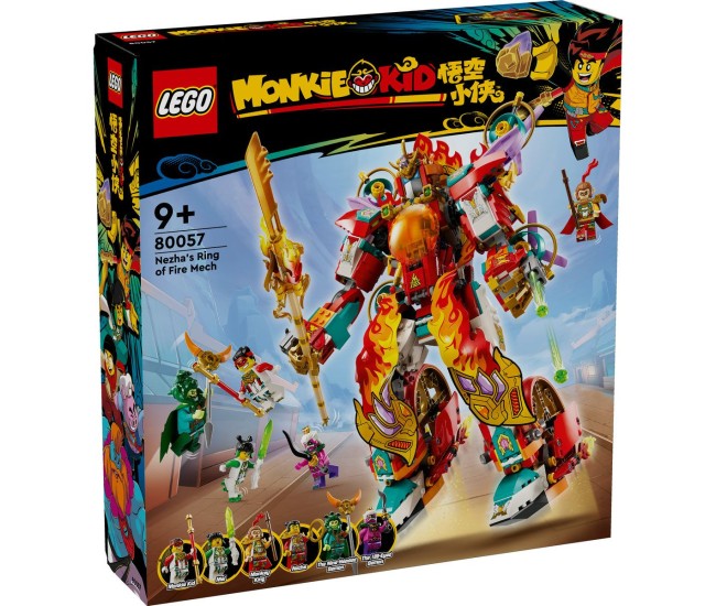 Lego monkie kid robotul cu inel de foc al lui nezha 80057