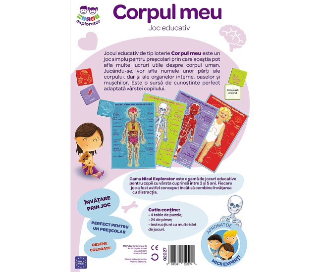 Joc corpul meu micul explorator Joc corpul meu micul explorator