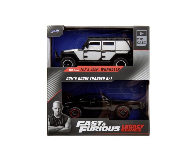 Jada fast and furious seria legacy set 2 masini metalice jeep wrangler 1 la 32