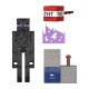 Minecraft craft a block figurina enderman 8cm
