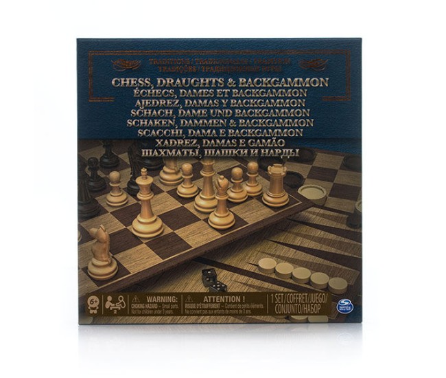 Set jocuri 3in1 sah dame table