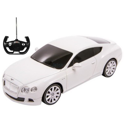 Masina cu telecomanda bentley continental gt alb cu scara 1 la 24