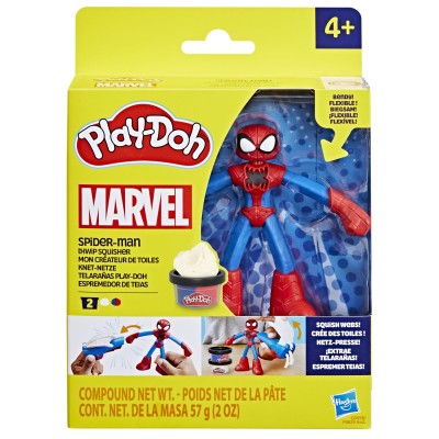Play-doh marvel figurina flexibila cu accesorii spider man 10cm