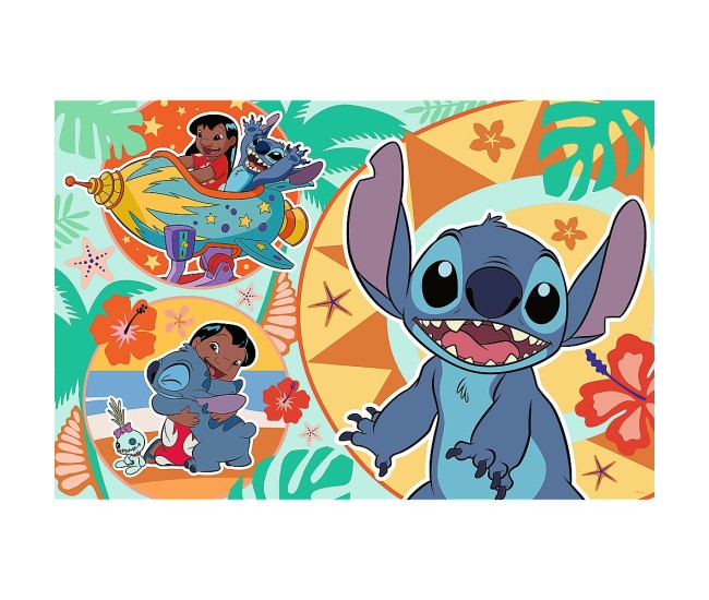 Puzzle trefl 24 maxi stitch ziua vesela a lui lilo si stitch Puzzle trefl 24 maxi stitch ziua vesela a lui lilo si stitch