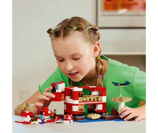 Lego minecraft casa mooshroom 21270