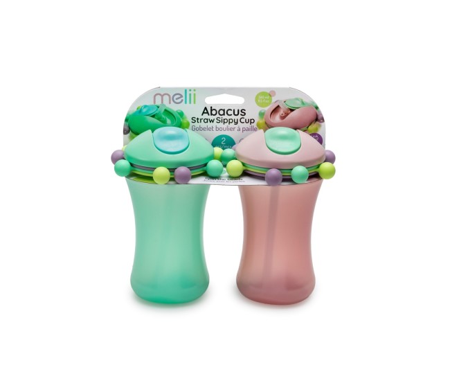 Set 2 cani cu pai abacus, melii, roz&verde