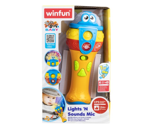 Winfun microfon cu sunete si lumini Winfun microfon cu sunete si lumini