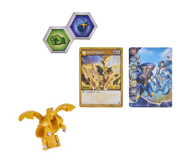 Bakugan s4 bila clasica neo pegatrix galben