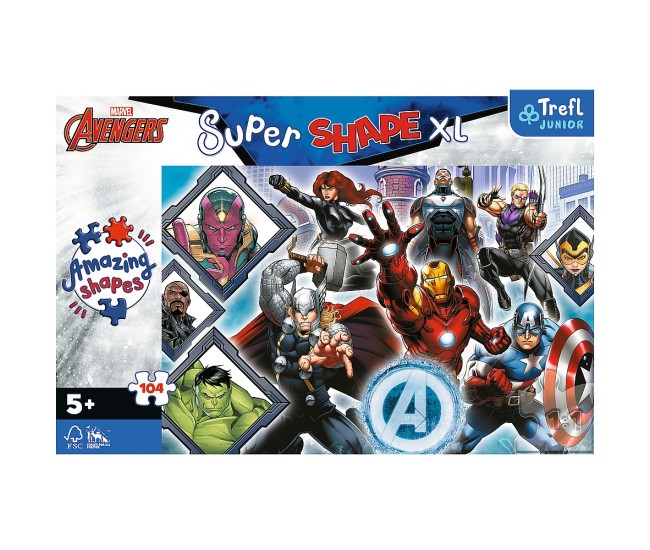Puzzle trefl primo super shape xxl 104 avengers Puzzle trefl primo super shape xxl 104 avengers