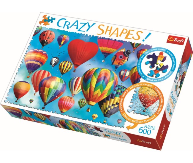 Puzzle trefl 600 cu piese ciudate - baloane colorate Puzzle trefl 600 cu piese ciudate - baloane colorate