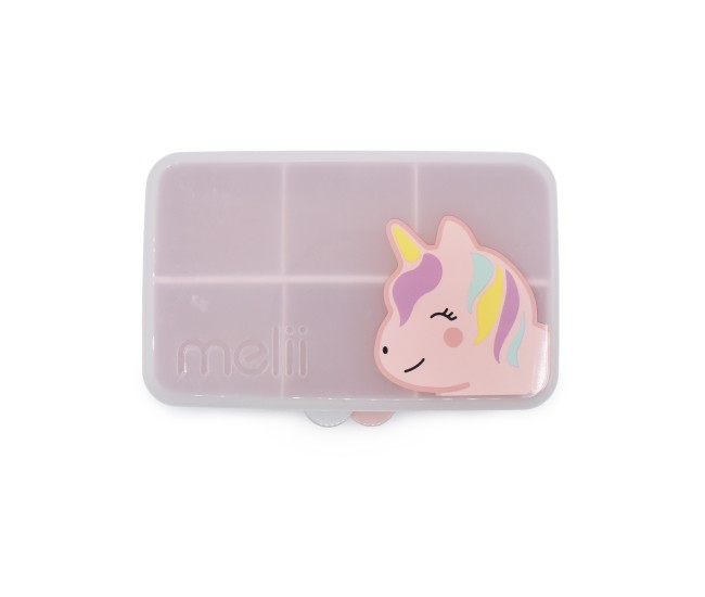 Cutie snack 6 compartimente, melii, print unicorn