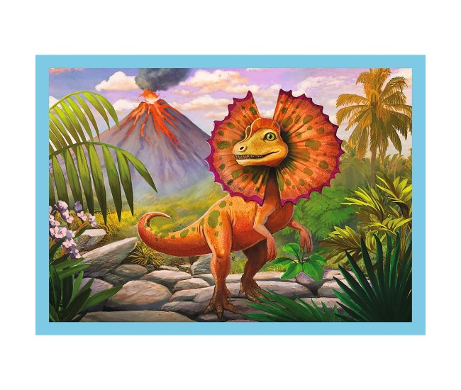 Puzzle trefl 4in1 lumea dinozaurilor Puzzle trefl 4in1 lumea dinozaurilor