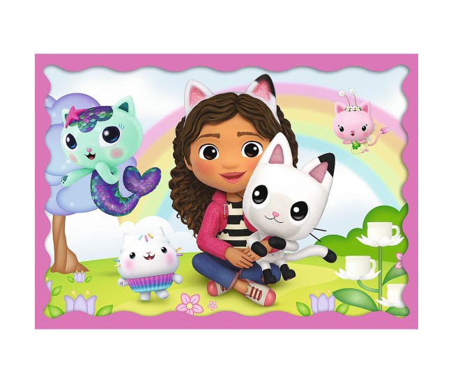 Puzzle trefl 4in1 gabbys dollhouse aventurile lui gabby Puzzle trefl 4in1 gabbys dollhouse aventurile lui gabby