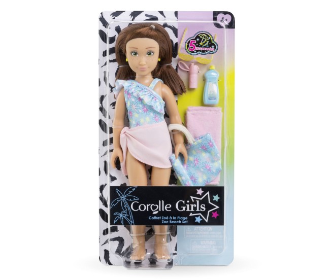 Corolle set la plaja papusa zoe 28cm Corolle set la plaja papusa zoe 28cm