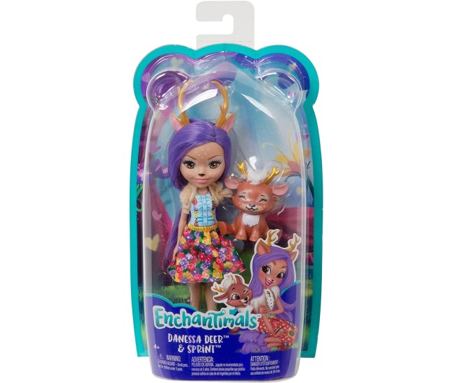 Enchantimals papusi cu animalute danessa deer si sprint Enchantimals papusi cu animalute danessa deer si sprint