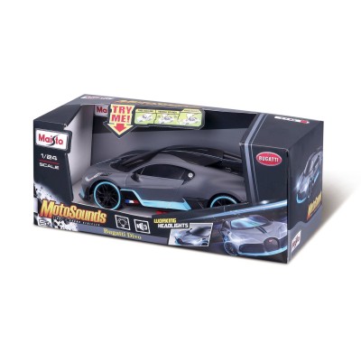 Maisto masinuta cu sunete si lumini bugatti divo scara 1 la 24