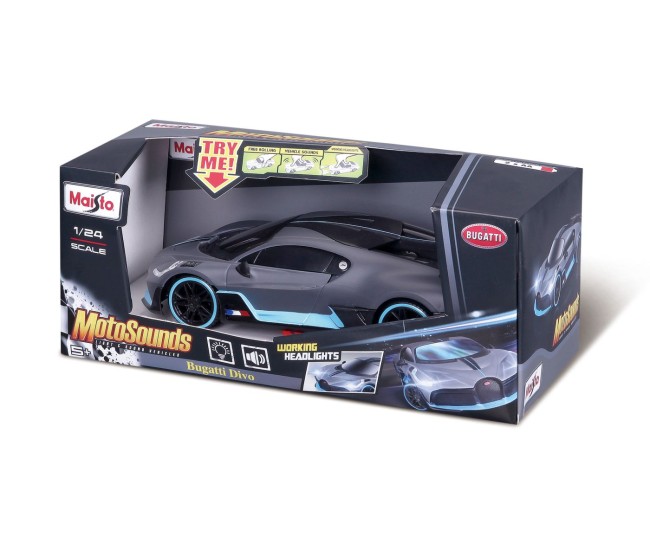 Maisto masinuta cu sunete si lumini bugatti divo scara 1 la 24