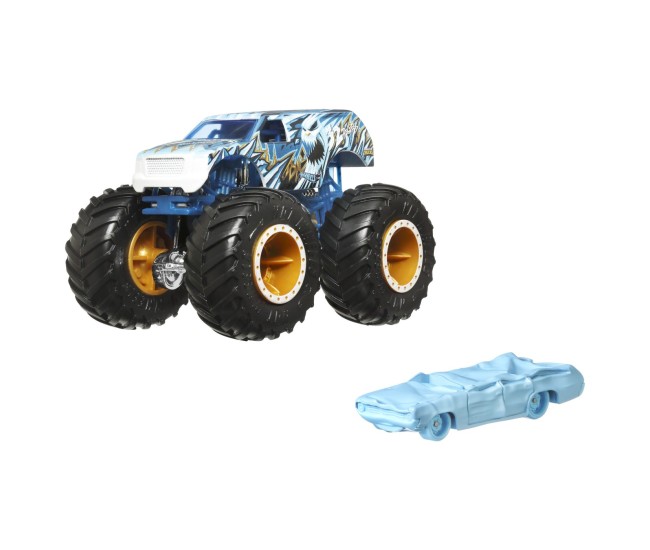 Hot wheels monster truck si masinuta metalica 32 degrees Hot wheels monster truck si masinuta metalica 32 degrees