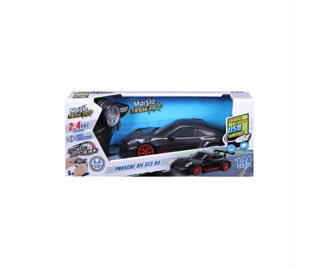 Maisto masinuta premium cu telecomanda 2.4ghz porsche 911 gt3 rs scara 1 la 24