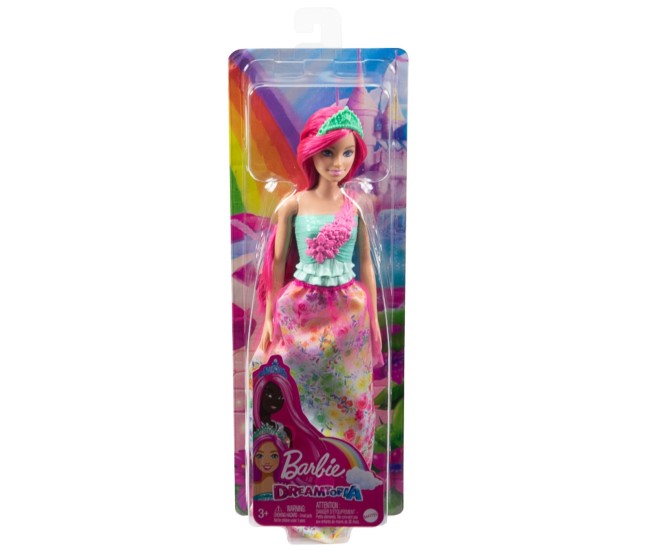 Barbie dreamtopia papusa printesa cu par roz Barbie dreamtopia papusa printesa cu par roz