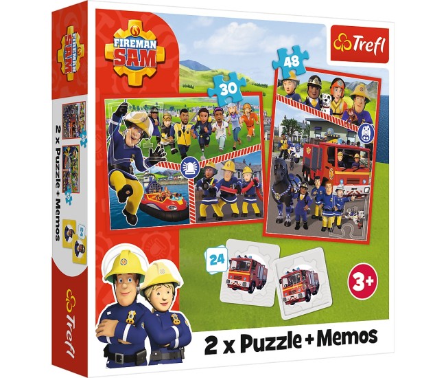 Puzzle trefl 2in1 memo pompierul sam echipa pompierilor Puzzle trefl 2in1 memo pompierul sam echipa pompierilor