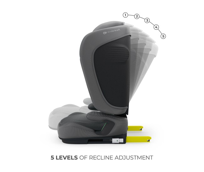 Scaun auto kinderkraft unity2 100-150 cm, grey Scaun auto kinderkraft unity2 100-150 cm, grey