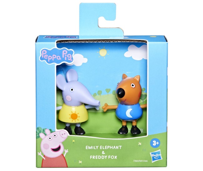 Peppa pig prieteni buni set 2 figurine elefantul emily si vulpita freddy Peppa pig prieteni buni set 2 figurine elefantul emily si vulpita freddy