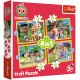Puzzle trefl 4in1 cocomelon prezentarea familiei Puzzle trefl 4in1 cocomelon prezentarea familiei