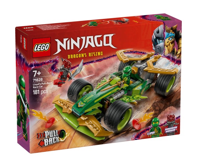 Lego ninjago masina de curse pull-back a lui lloyd 71828