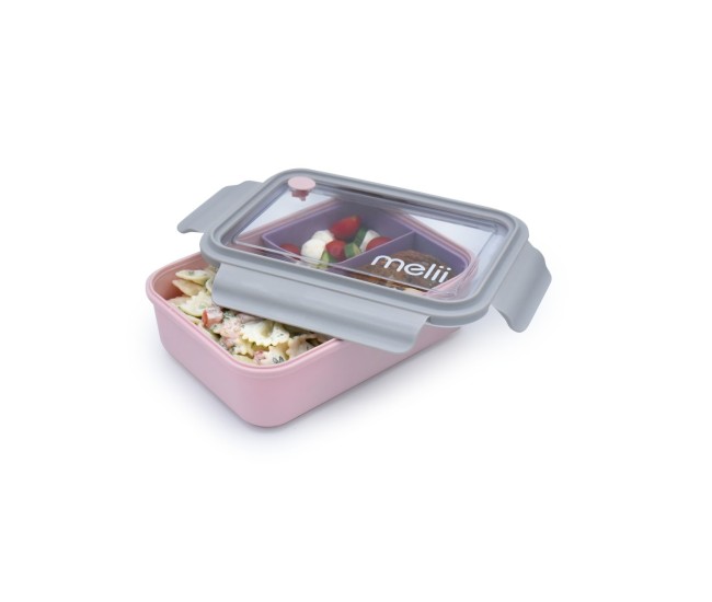 Cutie pranz bento 1250ml cutie detasabila melii roz mov gri Cutie pranz bento 1250ml cutie detasabila melii roz mov gri