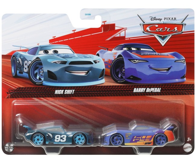 Cars3 set 2 masinute metalice nick shift si barry depedal Cars3 set 2 masinute metalice nick shift si barry depedal