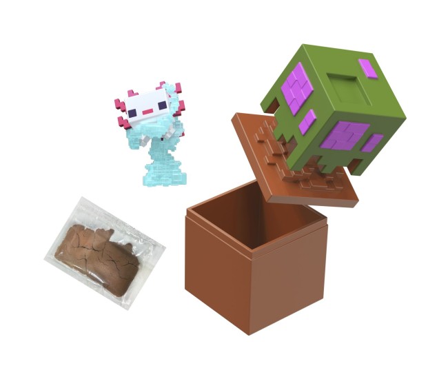 Minecraft mini mode set explorare miniera axolotl