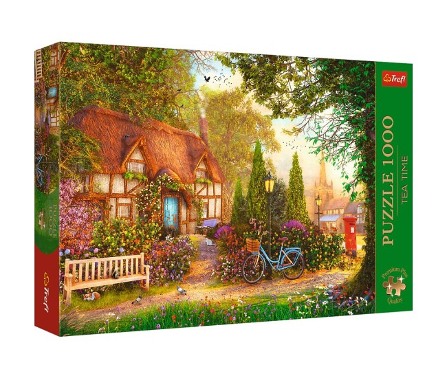 Puzzle trefl 1000 premium plus tea time cabana cu stuf Puzzle trefl 1000 premium plus tea time cabana cu stuf