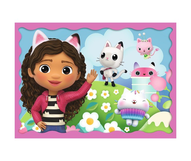 Puzzle trefl 4in1 gabbys dollhouse aventurile lui gabby Puzzle trefl 4in1 gabbys dollhouse aventurile lui gabby