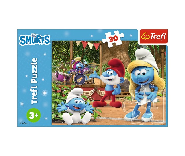 Puzzle trefl 30 strumfii strumfita si strumfii Puzzle trefl 30 strumfii strumfita si strumfii