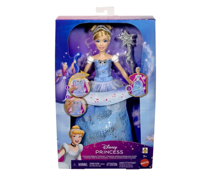 Disney princess papusa cenusareasa interactiva cu rochie luminoasa Disney princess papusa cenusareasa interactiva cu rochie luminoasa