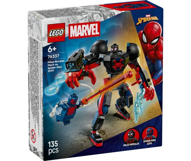 Lego marvel robotul lui miles morales vs omul paianjen 2099 76337