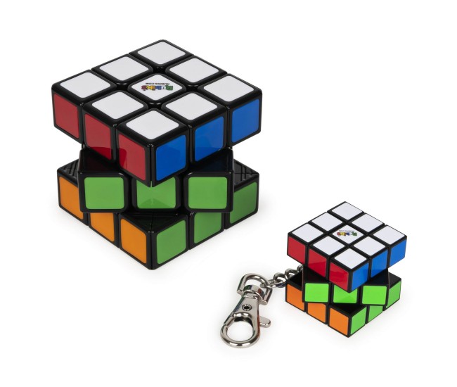 Set cub rubik 3x3 clasic si breloc originale Set cub rubik 3x3 clasic si breloc originale