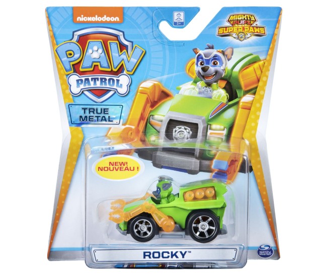Patrula catelusilor macheta metalica rocky cu masina de reciclare Patrula catelusilor macheta metalica rocky cu masina de reciclare